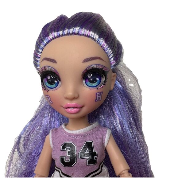 Rainbow High Cheer Violet Willow Purple Fashion Doll Cheerleader - Picture 2 of 6